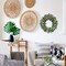 20inch Artificial Eucalyptus Wreath Green Leaves Wreath White Berry Big Berries Wreath for Front Door All Seasons Wreath Year Round Decor Home Decor